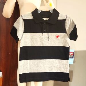 BOYS NEW WRANGLER PULLOVER SHORT SLEEVE SHIRT SIZE 3T